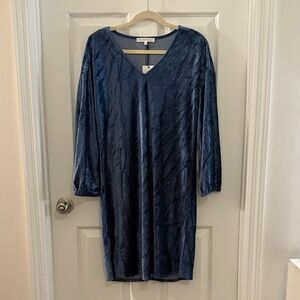 MELISSA NEPTON Navy Long Sleeve Dress